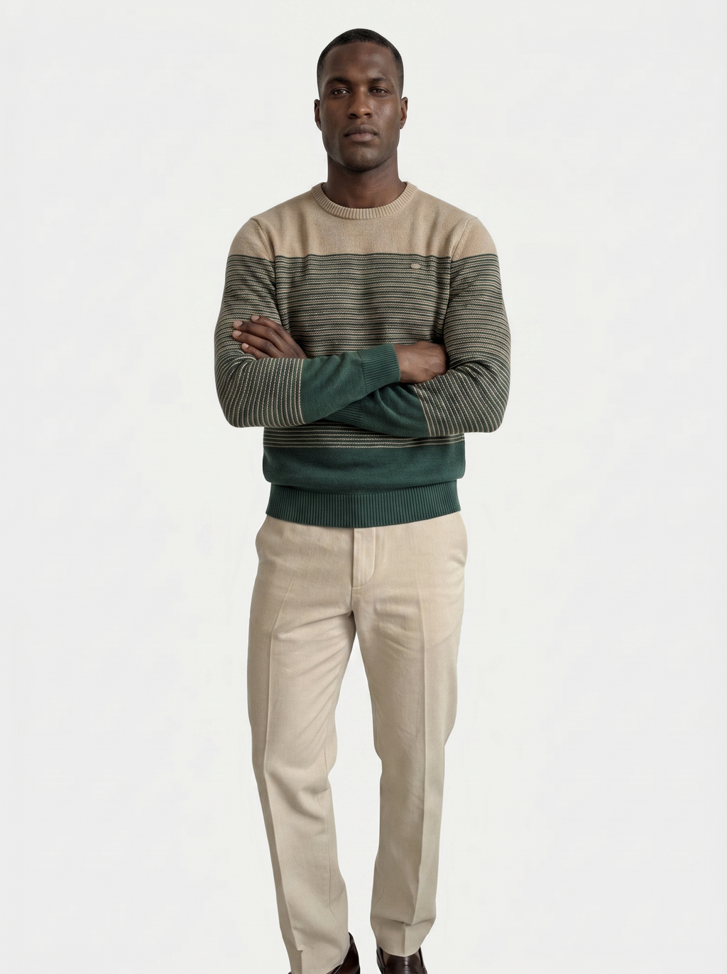 Ronde Hals Trui Gebreid Pullover Sweater