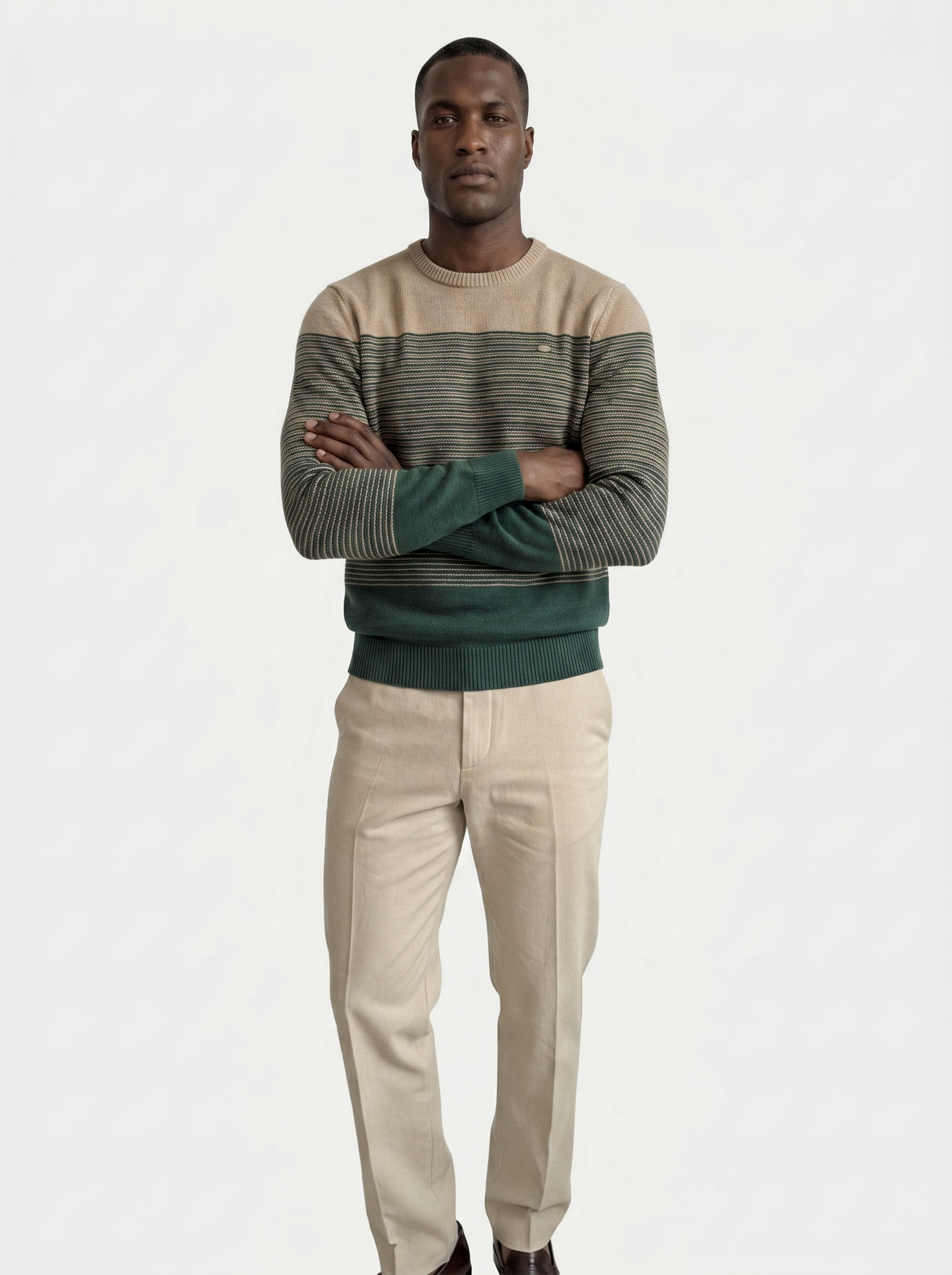Ronde Hals Trui Gebreid Pullover Sweater