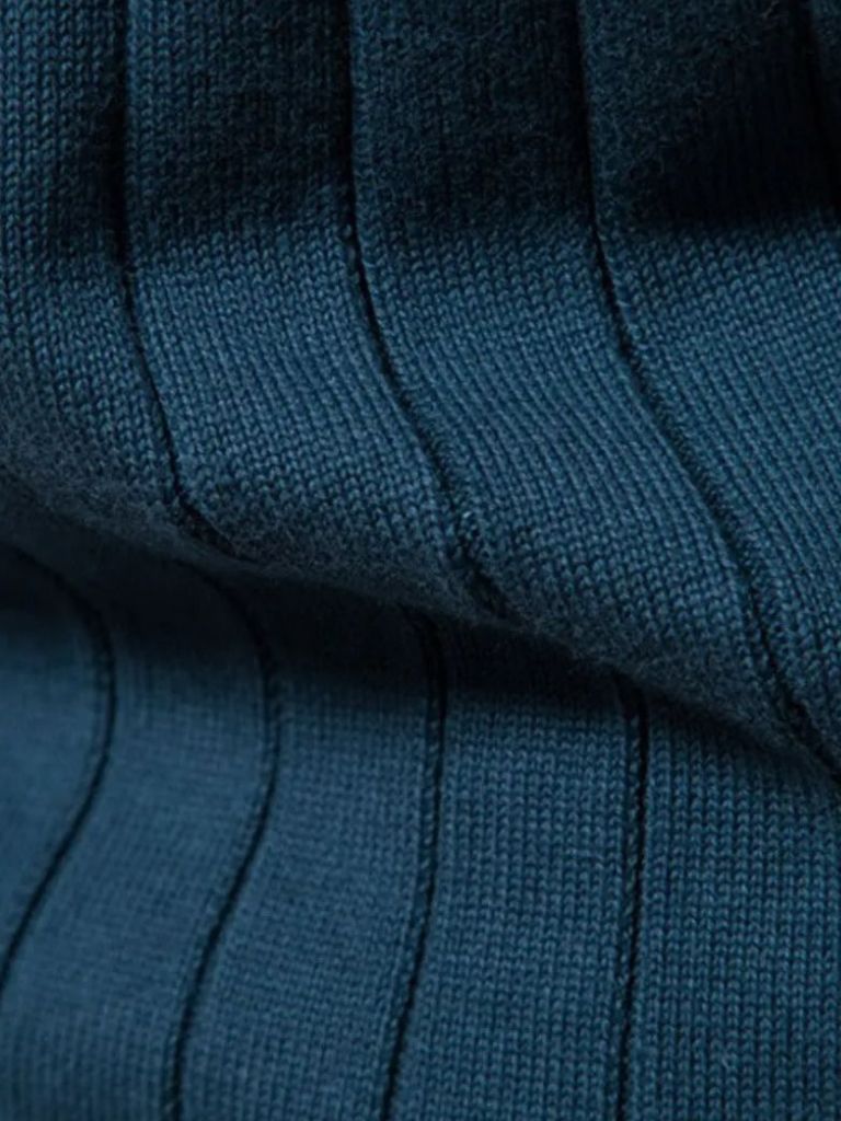Gebreide Rits Jacquard Effen Kleur Cardigan Trui