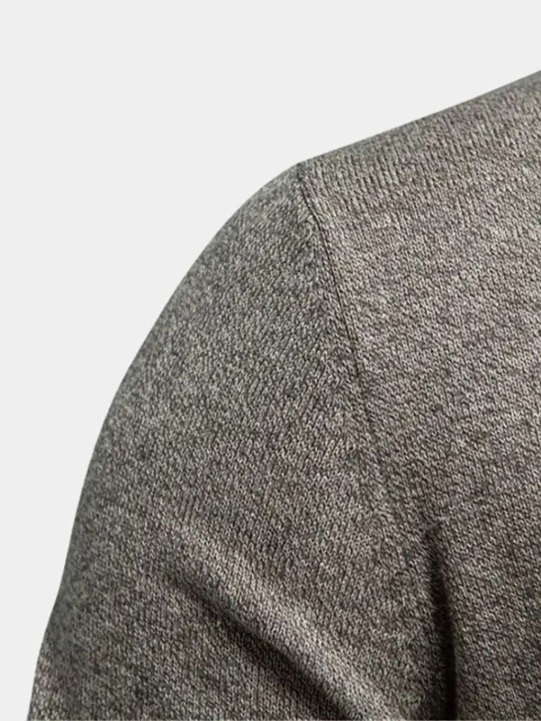 Gebreide Staande Kraag Katoenen Cardigan