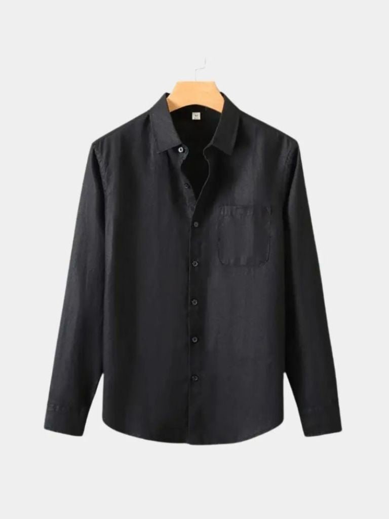 Langere Mouwen Essentiële Linnen Shirt