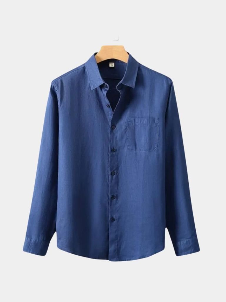 Langere Mouwen Essentiële Linnen Shirt