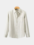 Langere Mouwen Essentiële Linnen Shirt