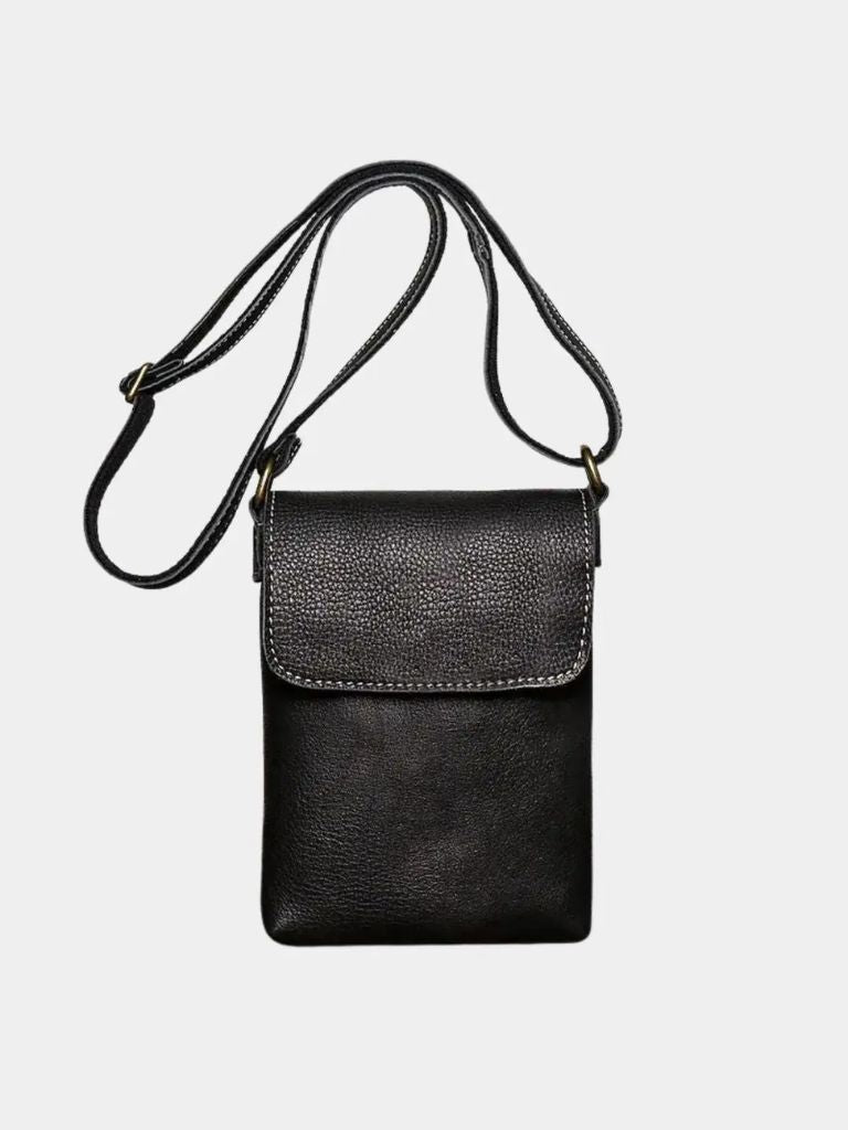 Heren Mini Leren Schoudertas