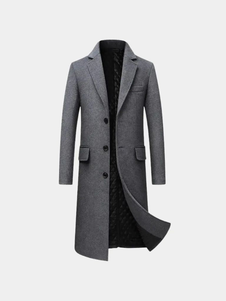 Heren Wolmix Trenchcoat