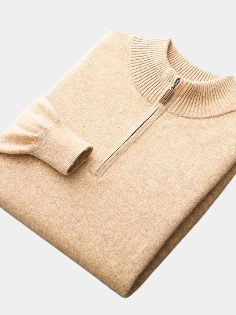 Merino Half Zip Trui