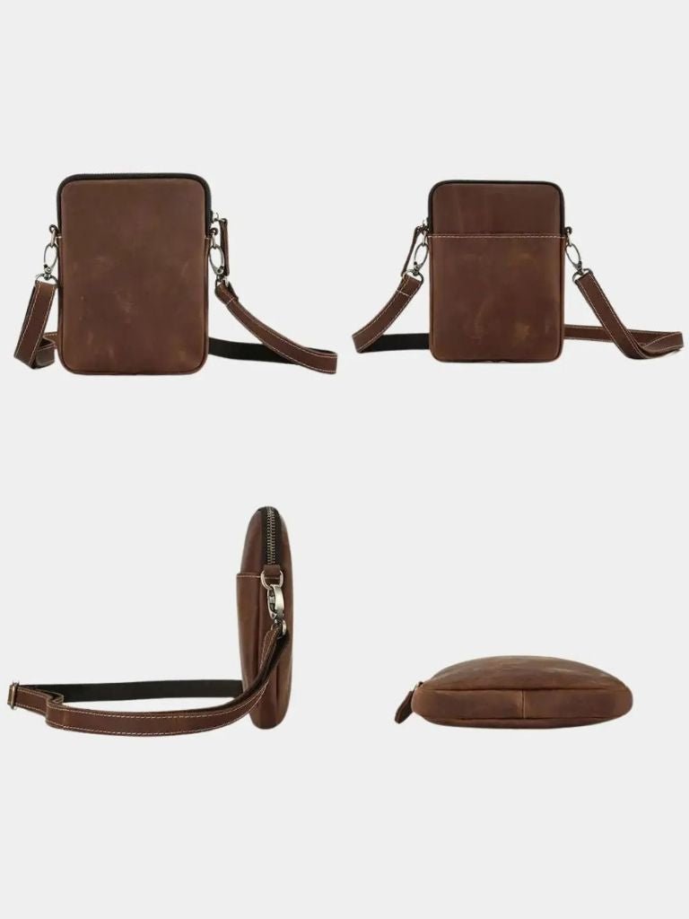 Minimalistische Crossbody Leren Tas