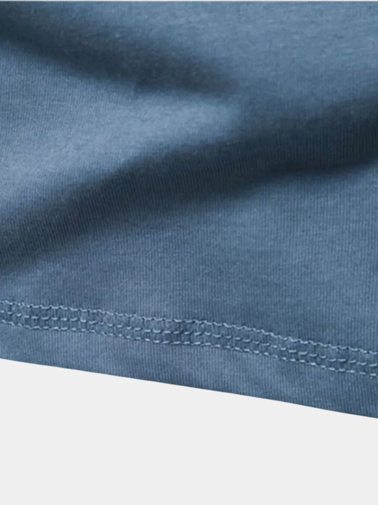 Minimalistische Henley Hals Lange Mouw T-Shirt
