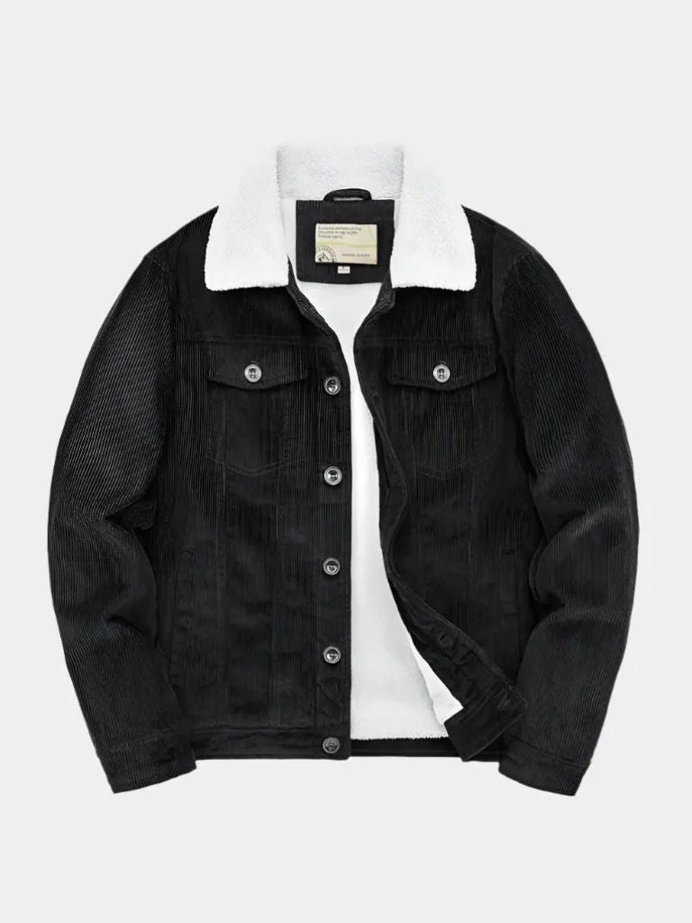 Minimalistische Vintage Corduroy Jas