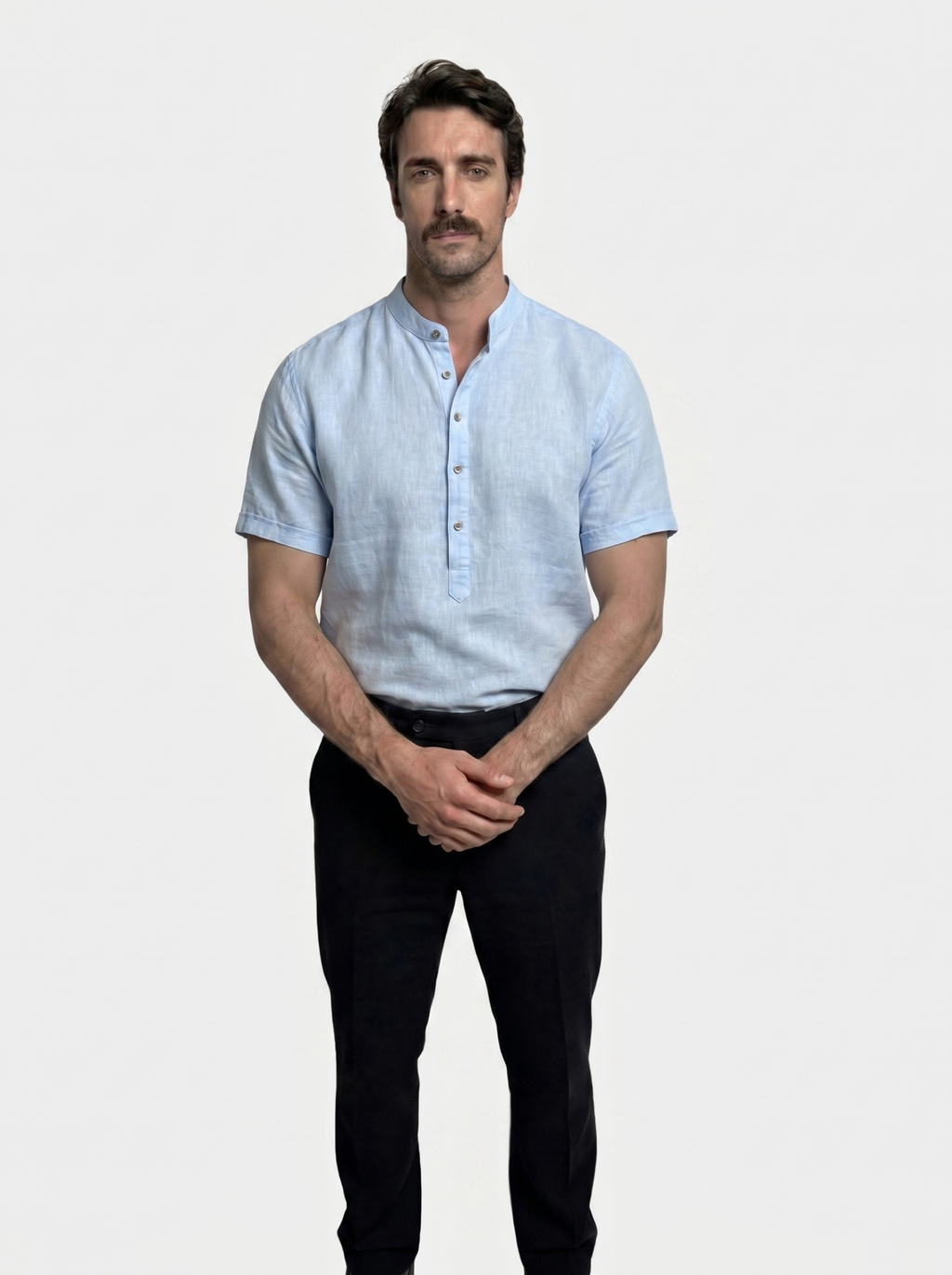 Essentiële Korte Mouwen Linnen Shirt
