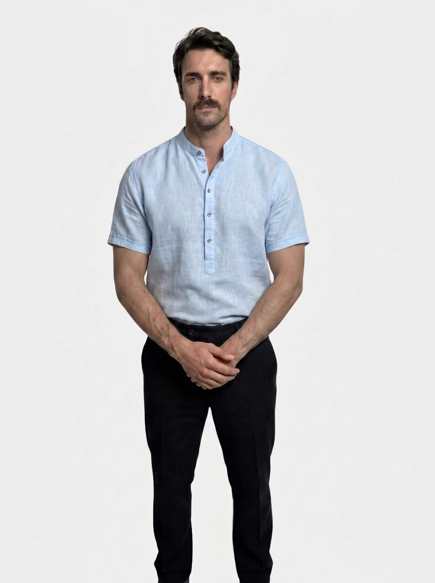 Essentiële Korte Mouwen Linnen Shirt