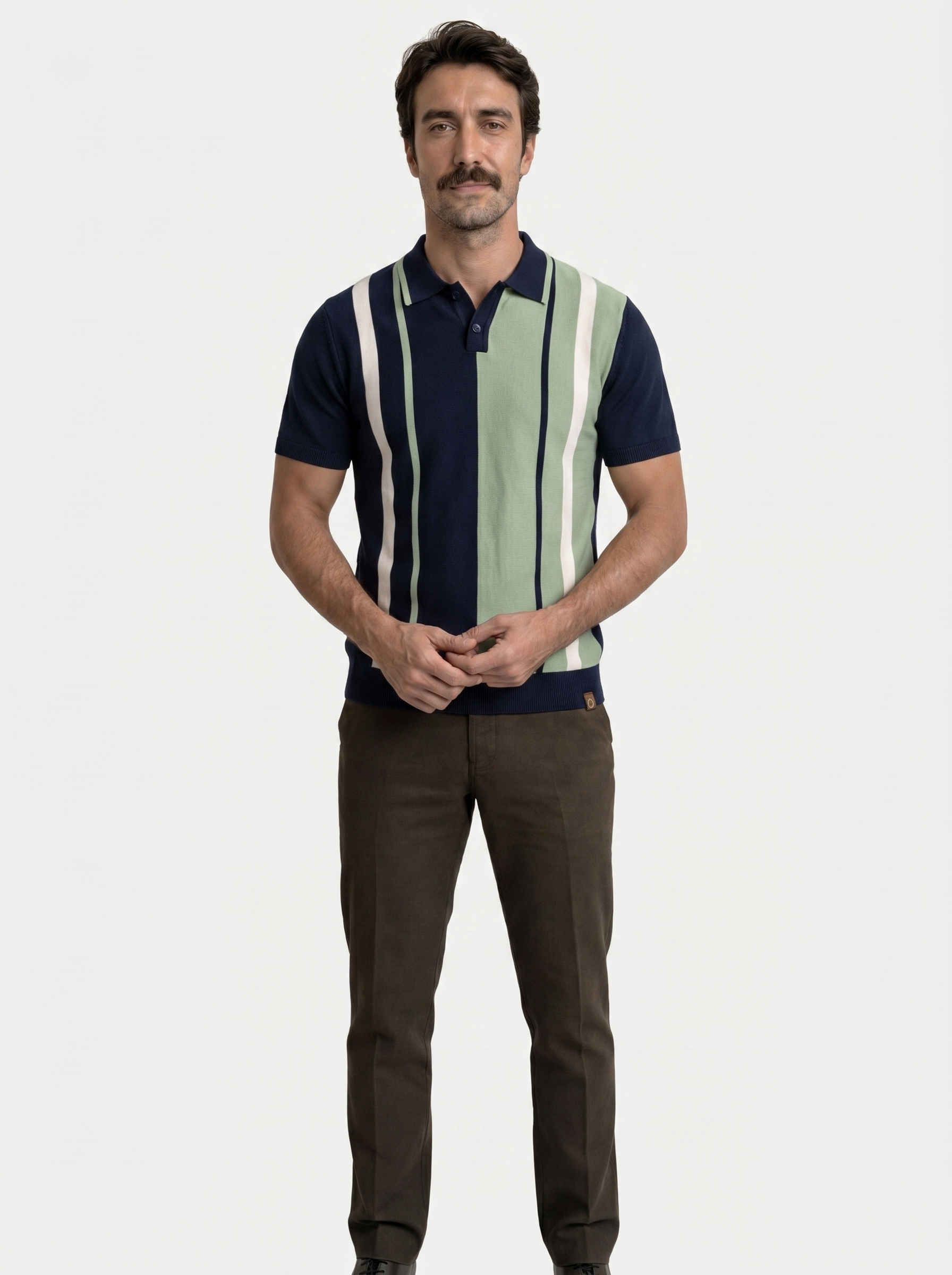 Retro Stripe Polo