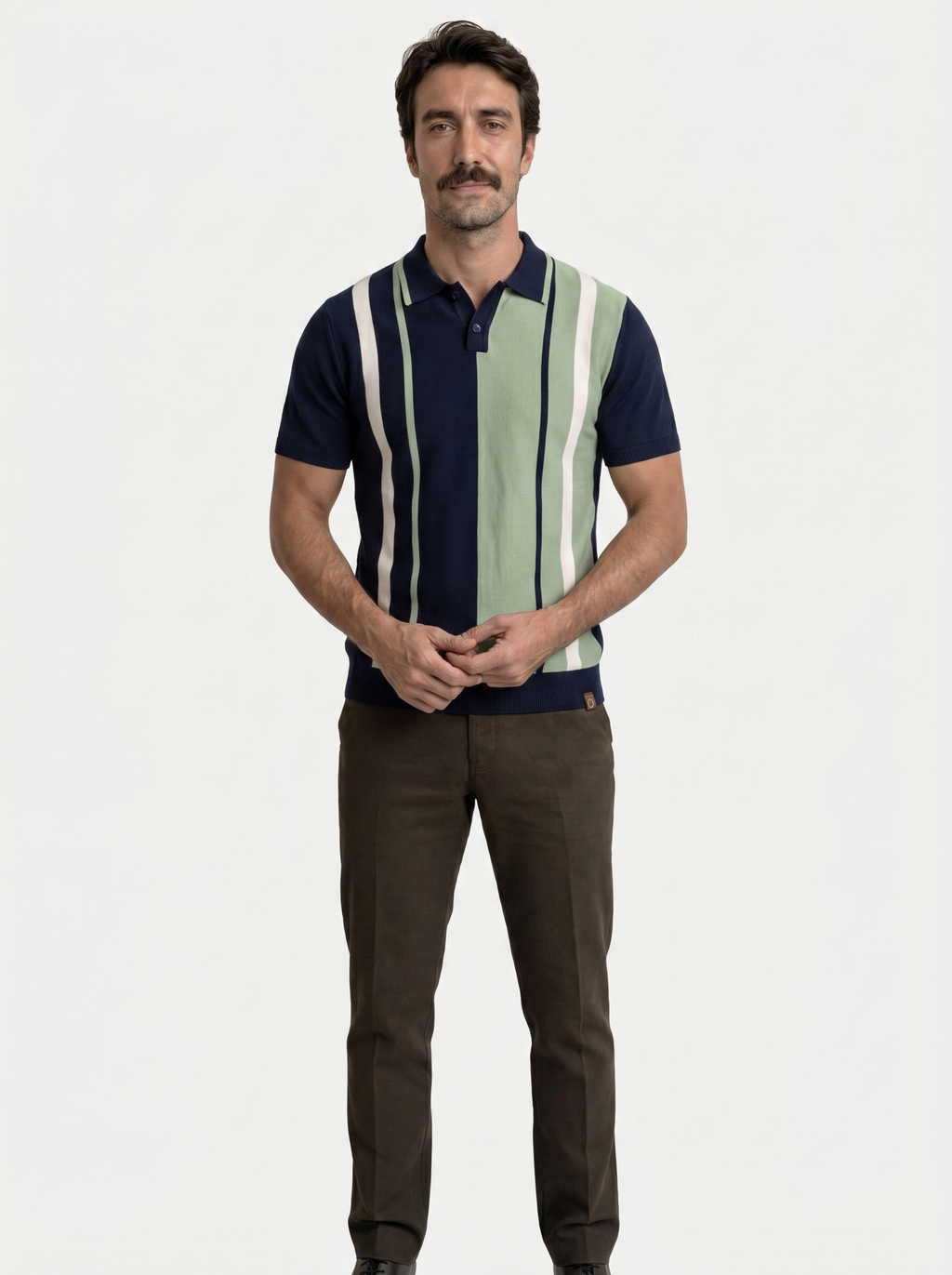 Retro Stripe Polo