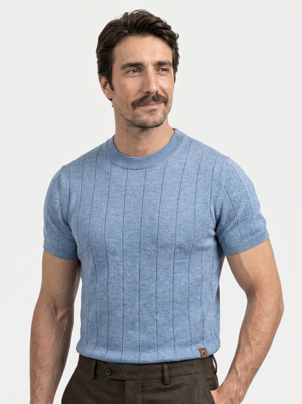 Garrison Textuur Crew Top T-Shirt
