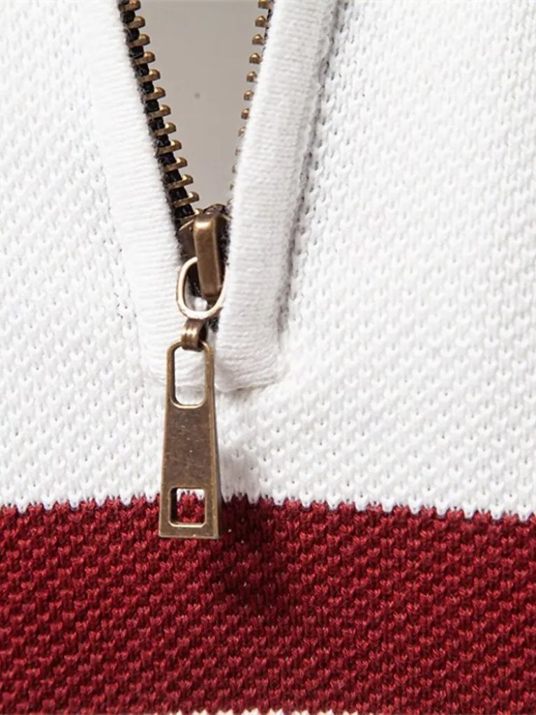 Quarter-Zip Trui - Cross & Crown