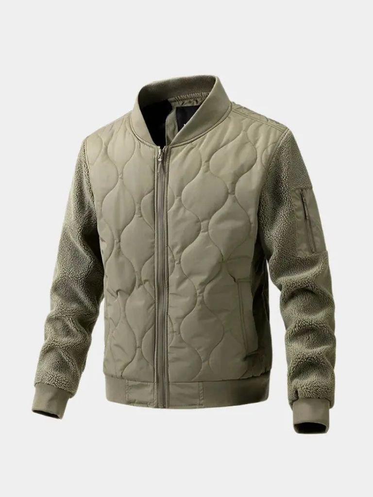 Sherpa Mouwen Gewatteerde Bomberjack