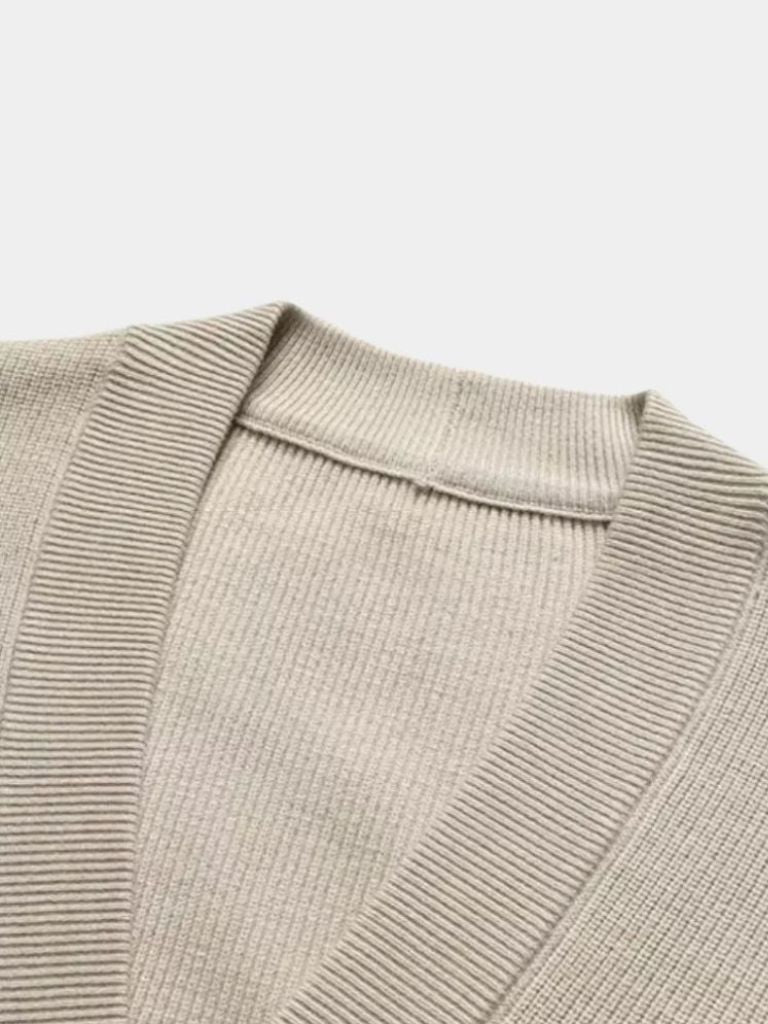 Zachte Casual Brei Cardigan