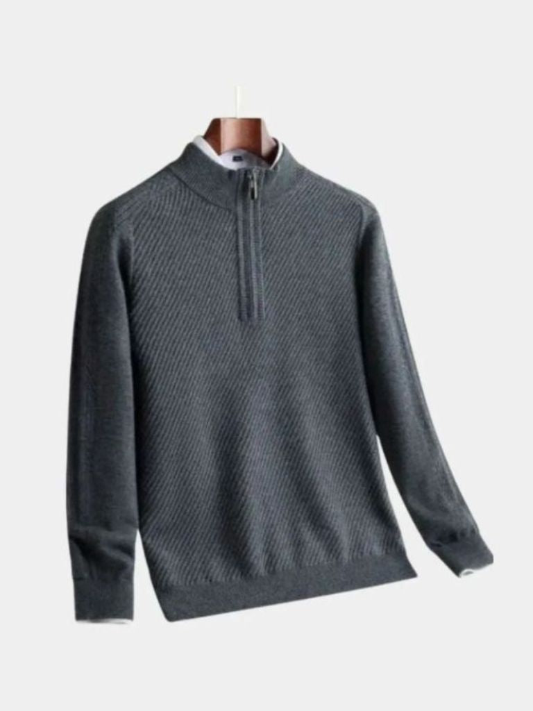 Stripe Quarter Zip Woltrui