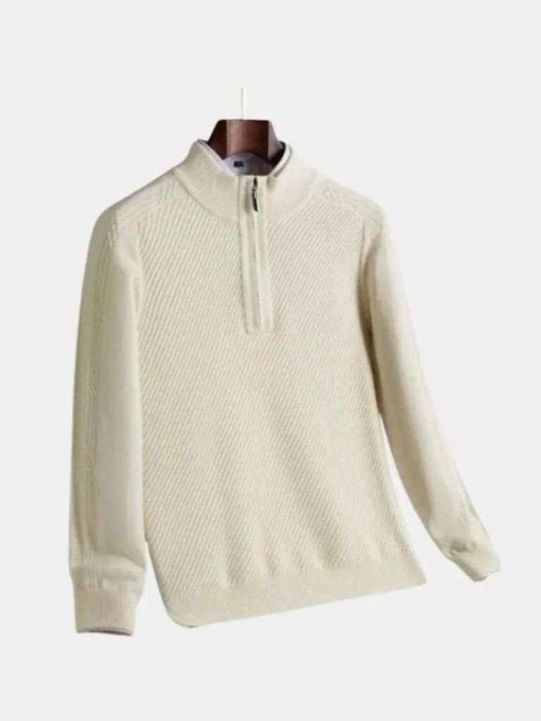 Stripe Quarter Zip Woltrui