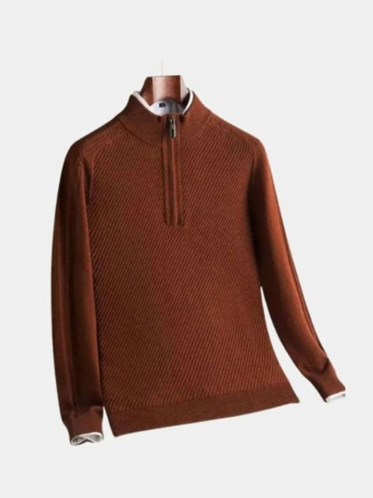 Stripe Quarter Zip Woltrui
