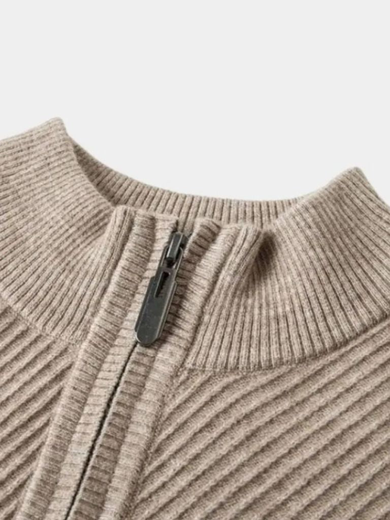 Stripe Quarter Zip Woltrui