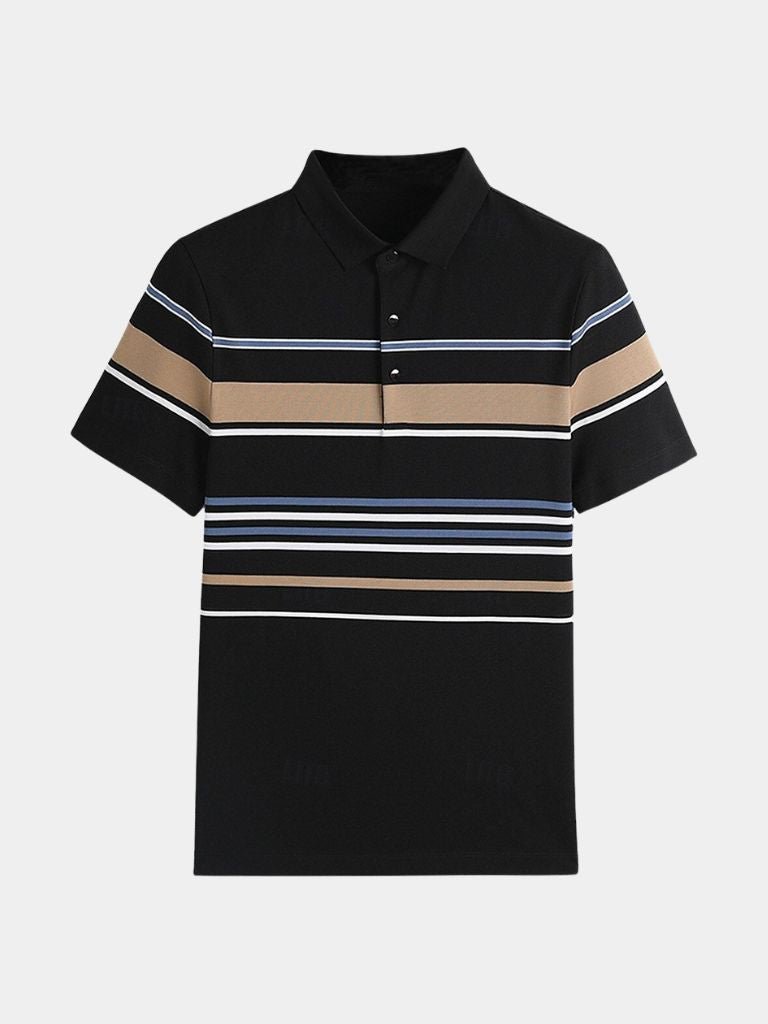 Zonsondergang Stripe Polo