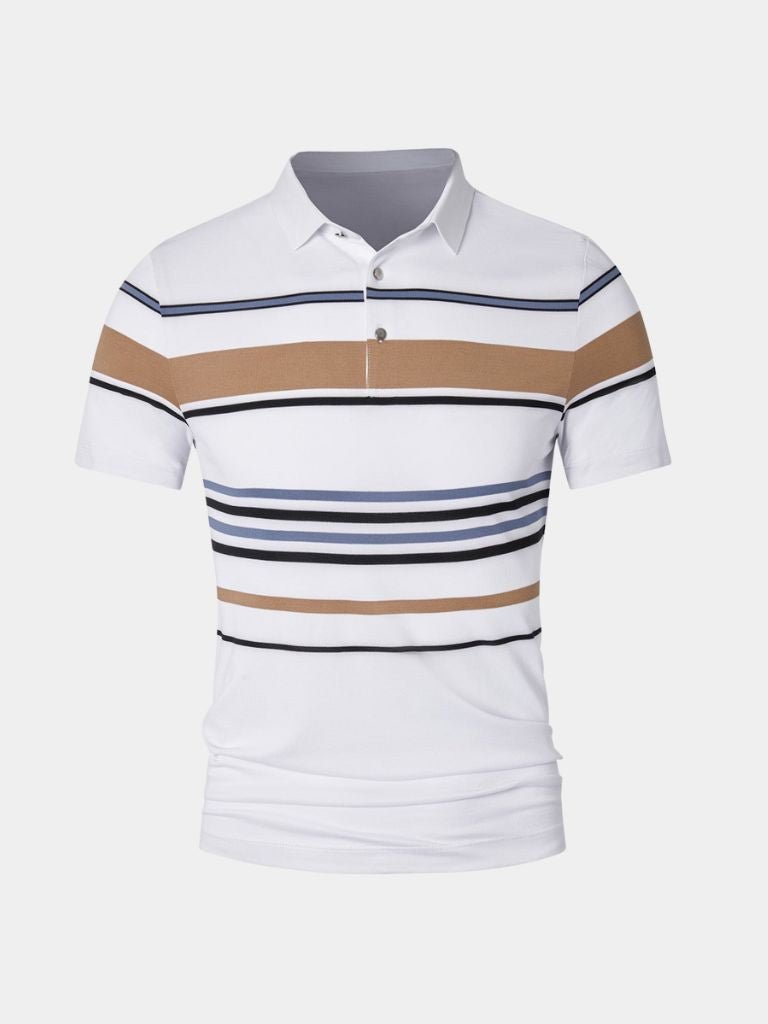 Zonsondergang Stripe Polo