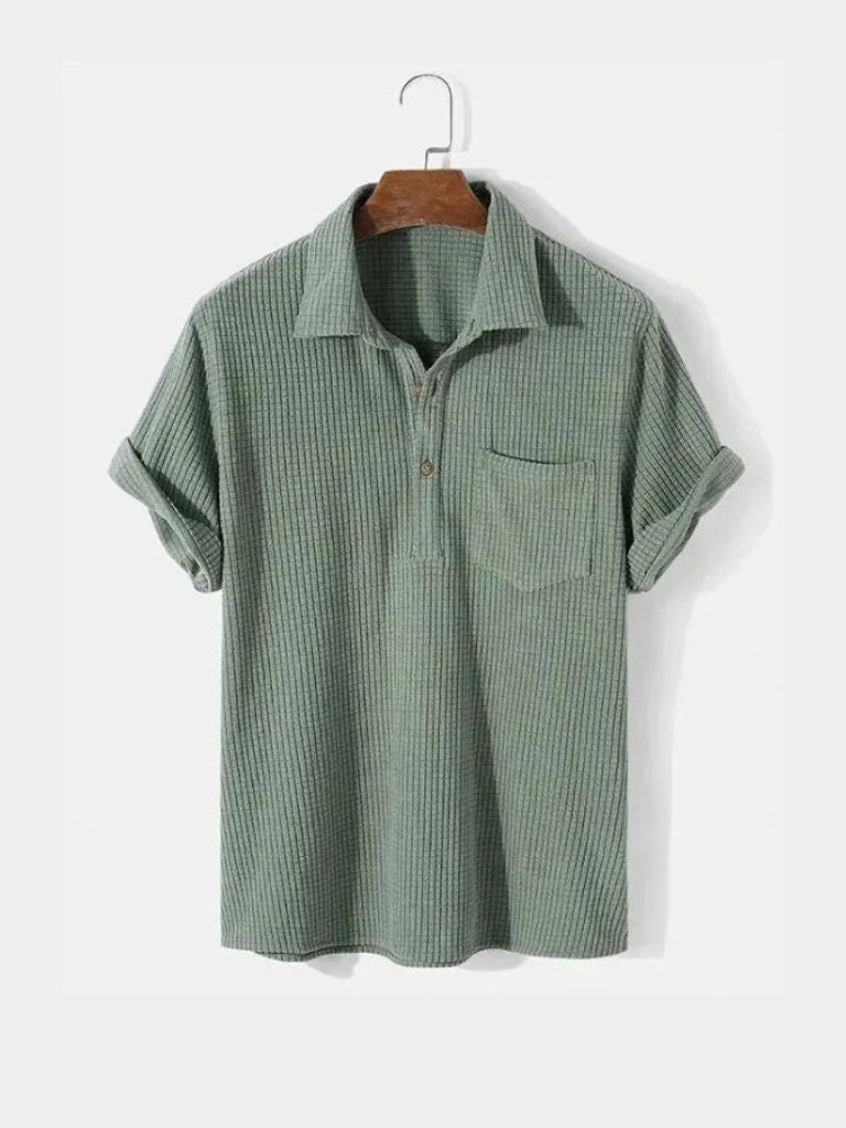 Textured Korte Mouwen Shirt