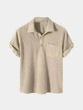 Textured Korte Mouwen Shirt