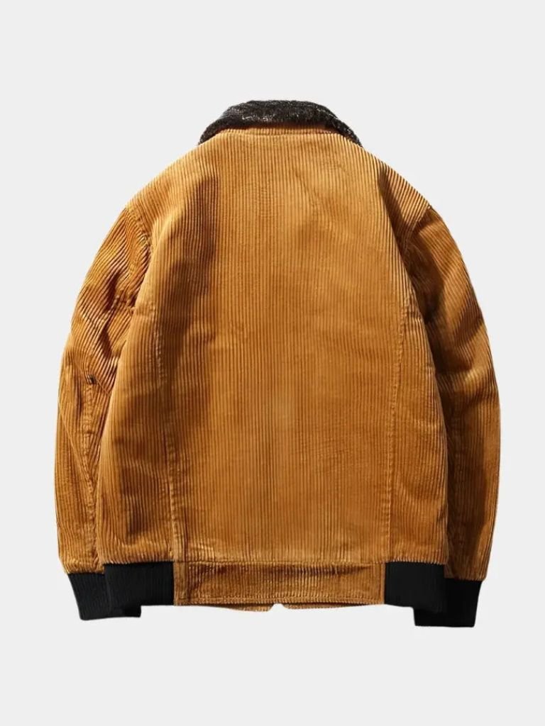 Thermische Windbreaker Corduroy Jacket