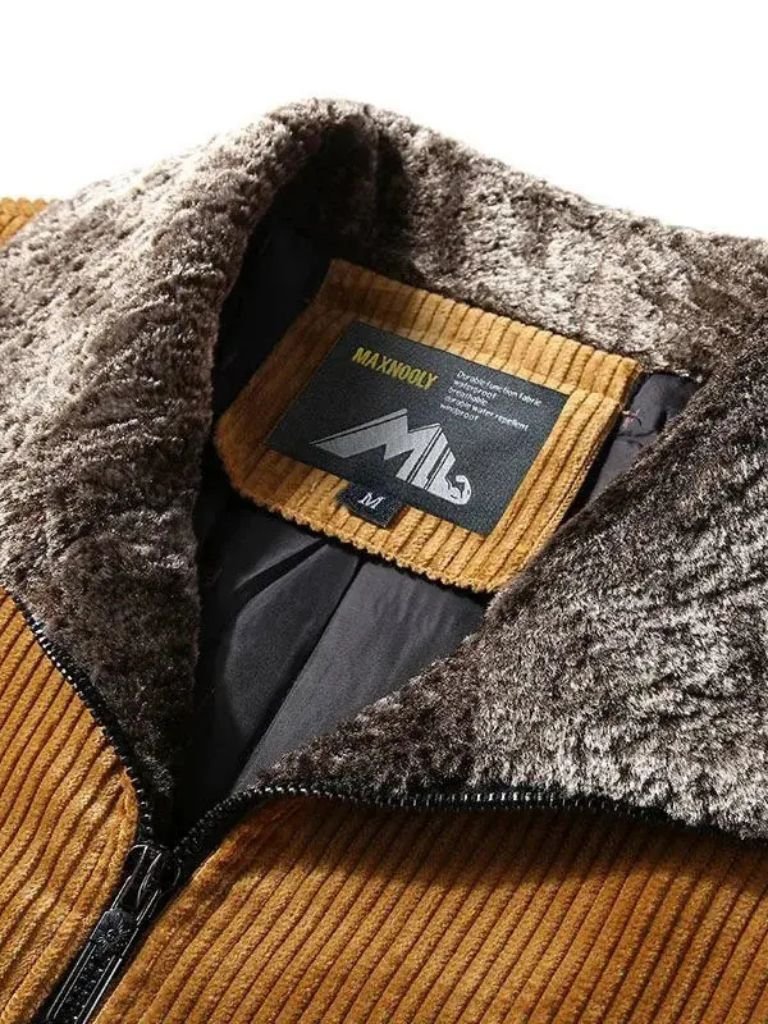 Thermische Windbreaker Corduroy Jacket