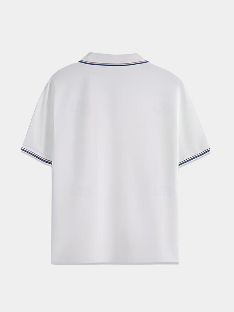 Tijdloze Zwarte V-Hals Polo