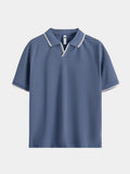 Tijdloze Zwarte V-Hals Polo