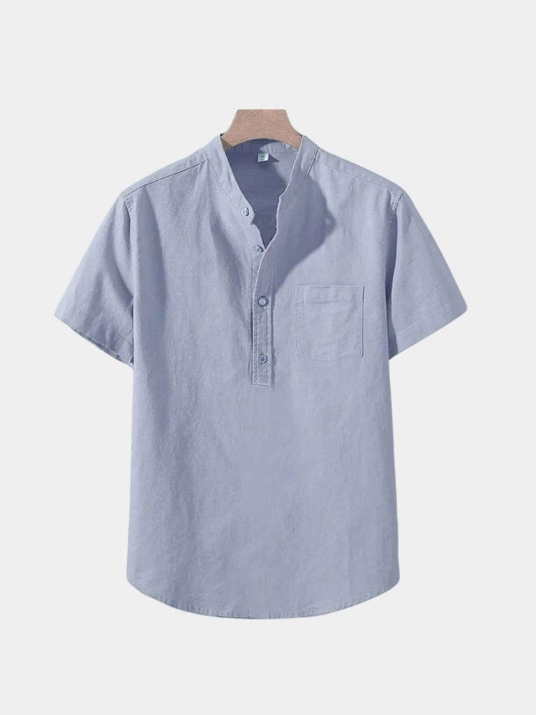 Witte Wellspring Linnen T-Shirt