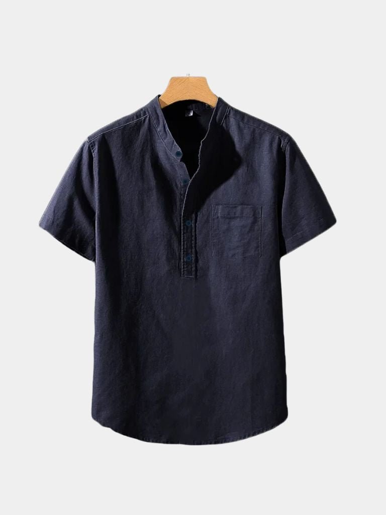 Witte Wellspring Linnen T-Shirt