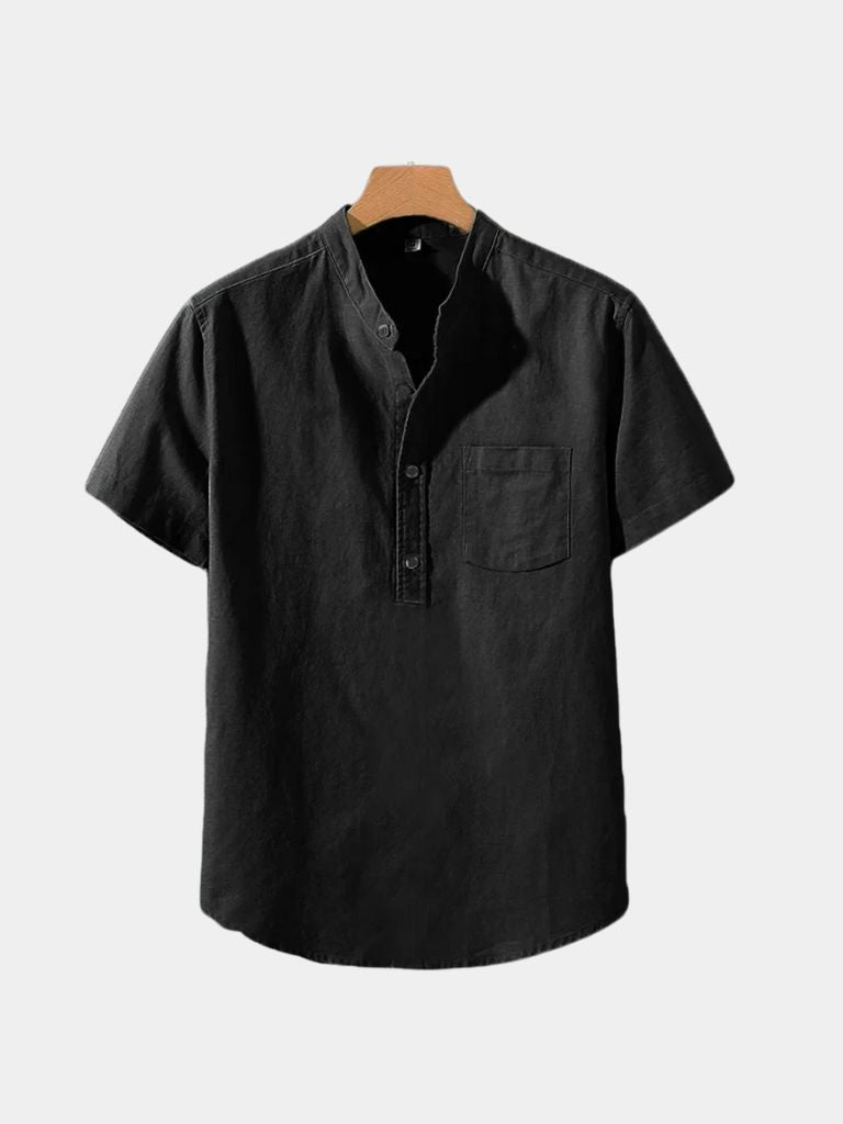 Witte Wellspring Linnen T-Shirt