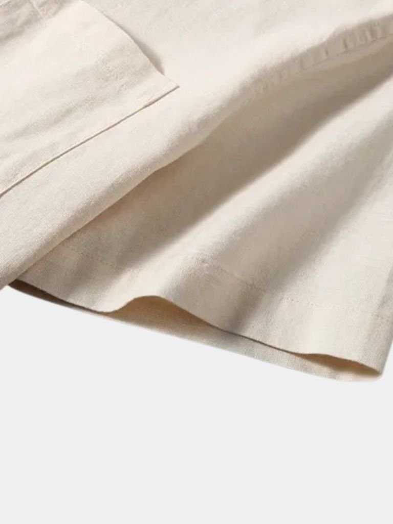 Witte Wellspring Linnen T-Shirt