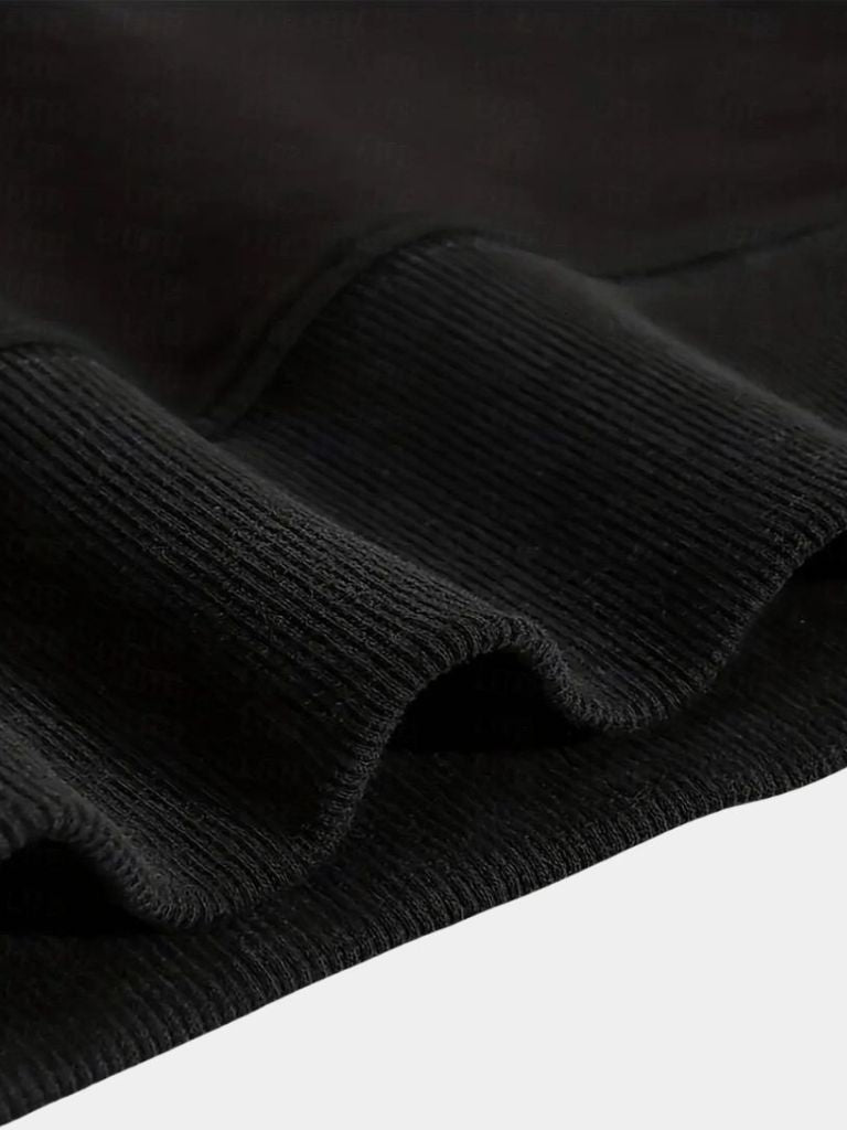Zip Zwarte Revers Sport Sweatshirt